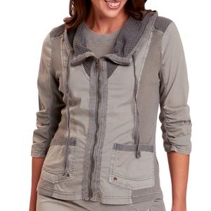 XCVI Fjord Gray Lagenlook Zip Jacket